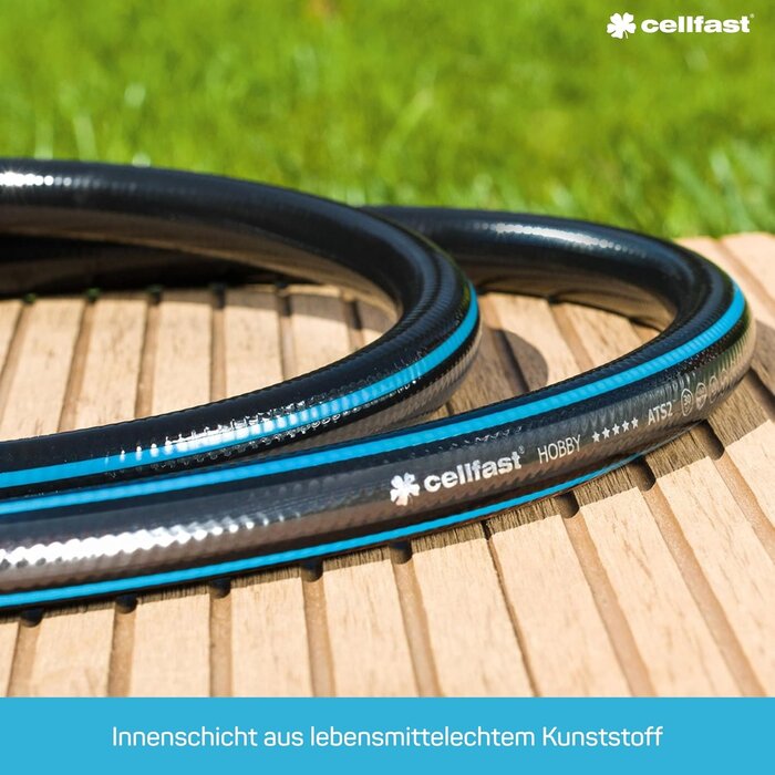Profi-Gartenschlauch 50m 3/4 Zoll 6-lagig schwarz - 34% Rabatt