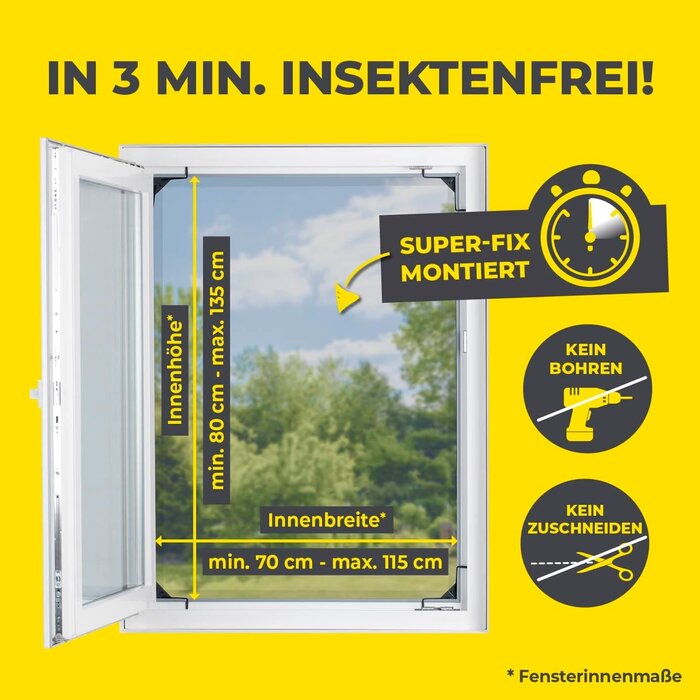 Teleskop-Insektenschutz Fenster Anthrazit - 33% Rabatt
