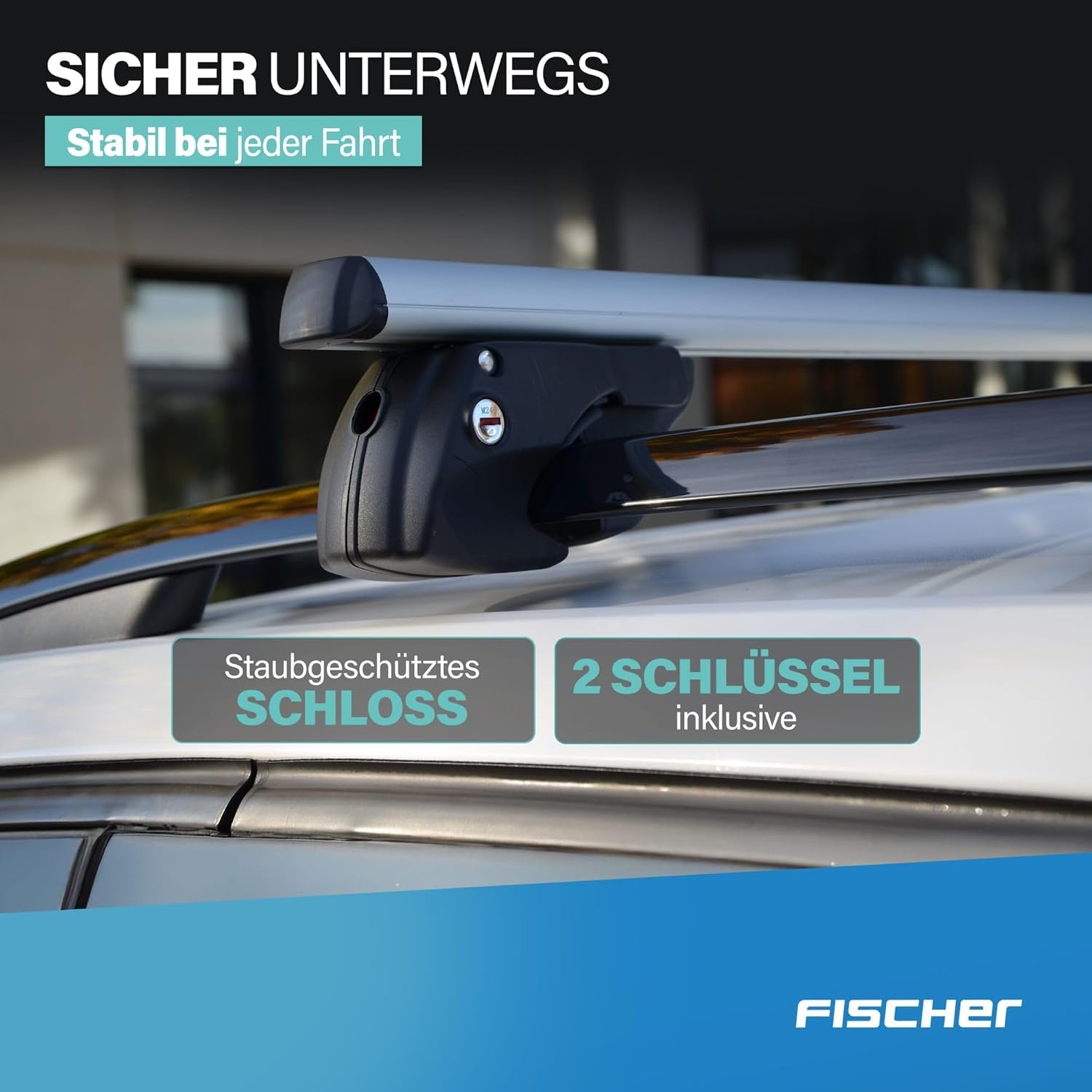 Dachträger für offene Dachreling, 120 cm - 34% Rabatt auf unbenutztes Ausstellungsstück
