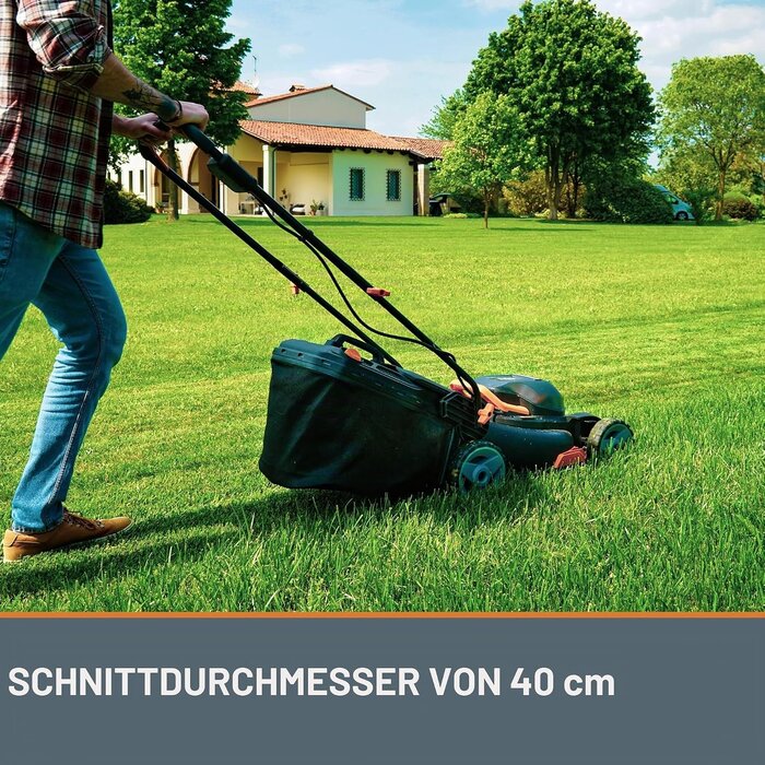 Rasenmähermesser für WORX WG743E, 40 cm, Schwarz, Größe S, 31% Rabatt