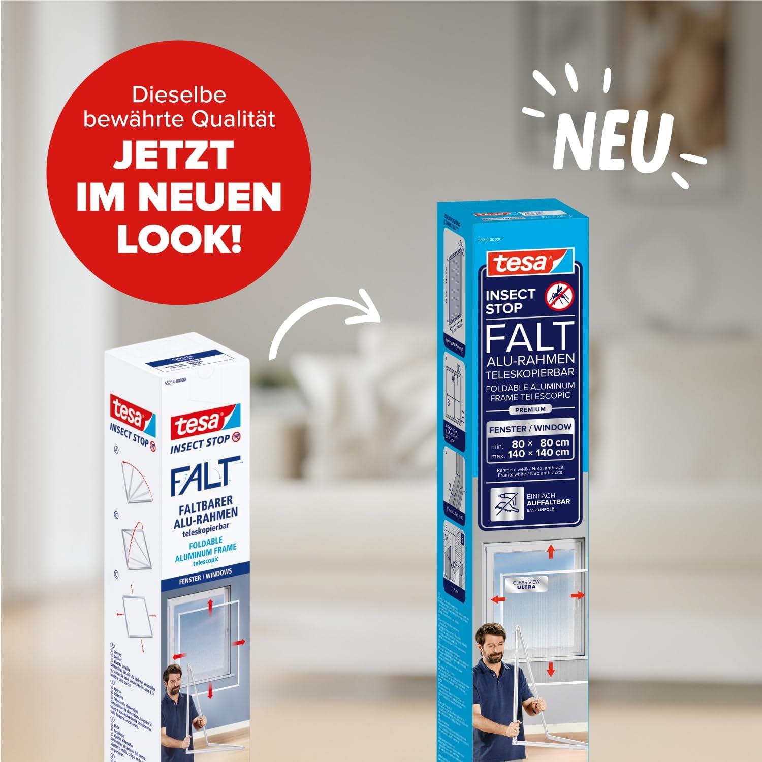 Fliegengitter für Fenster 80-140 cm Weiß - 34% Rabatt