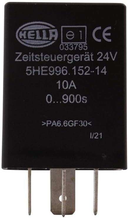Zeitrelais 24V 5-polig Wechsler, 0-900s, schwarz, Größe S, 33% Rabatt