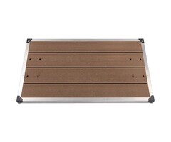 Vidaxl Außenduschwanne 110x62 cm WPC & Edelstahl - 43% Rabatt