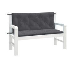 Vidaxl 2er Set Gartenbankkissen 120x50cm Anthrazit - 37% Rabatt