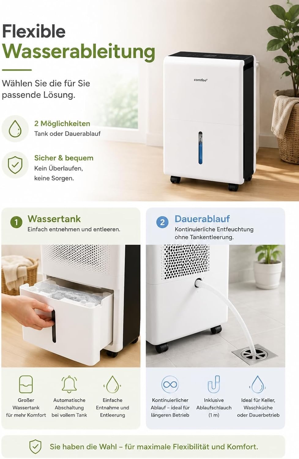 Luftentfeuchter 50L für 100m² - 35% Rabatt