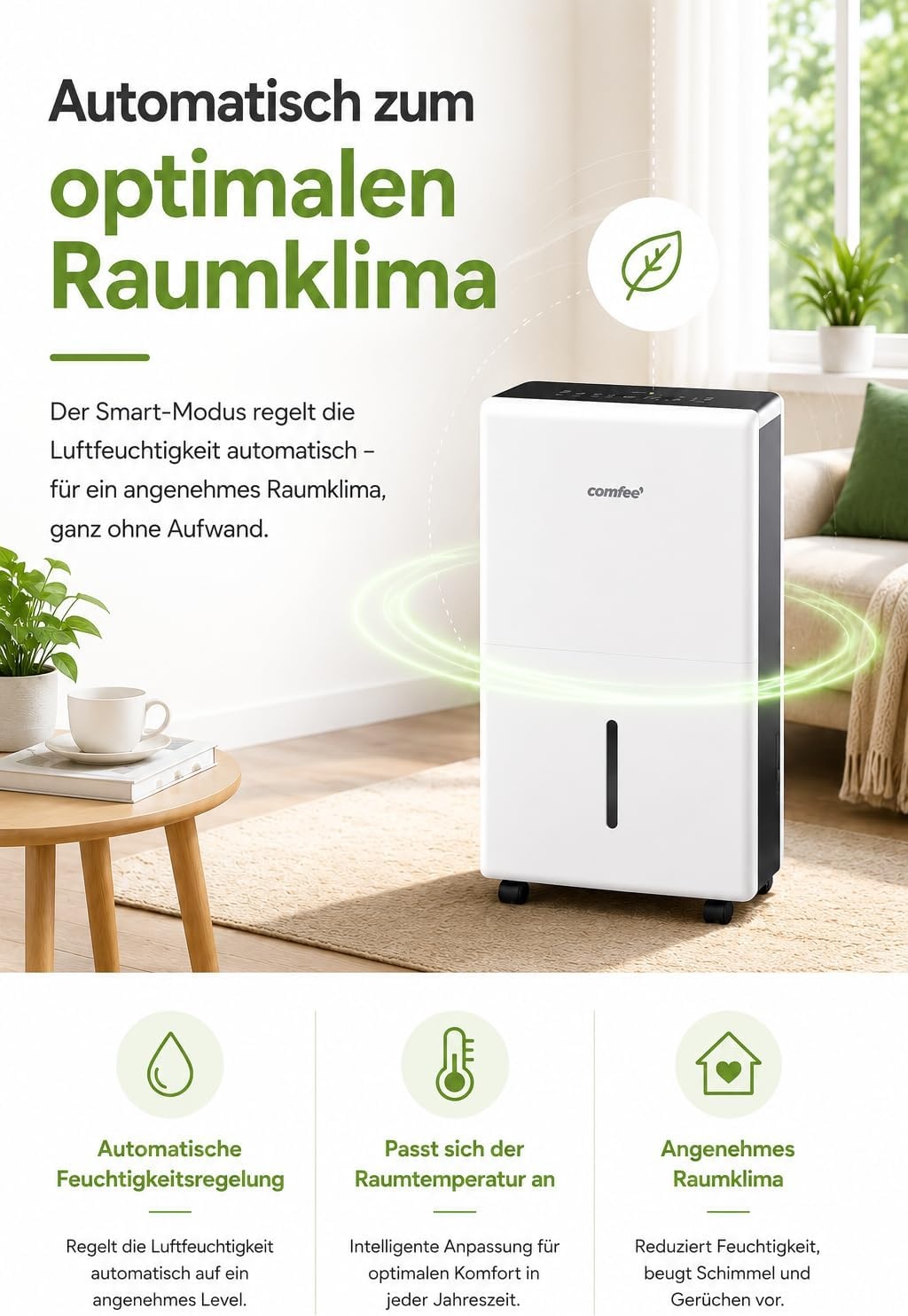 Luftentfeuchter 50L für 100m² - 35% Rabatt