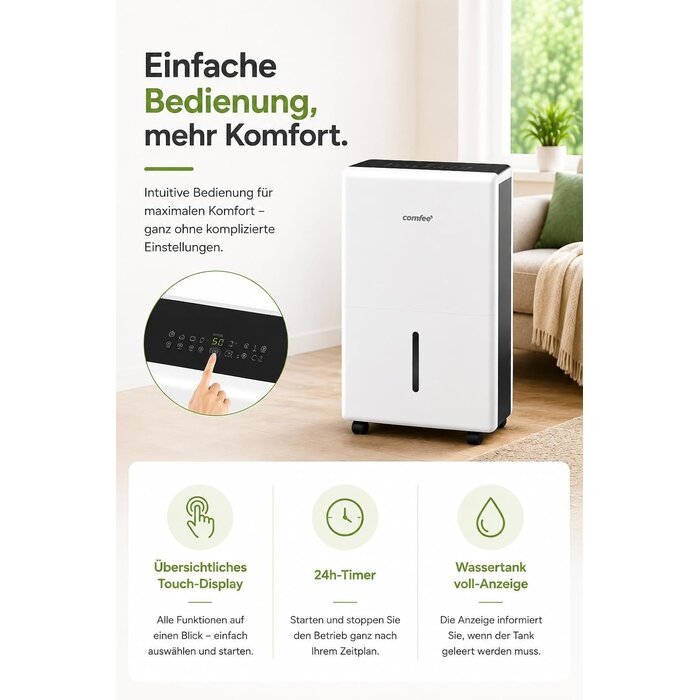 Luftentfeuchter 50L für 100m² - 35% Rabatt