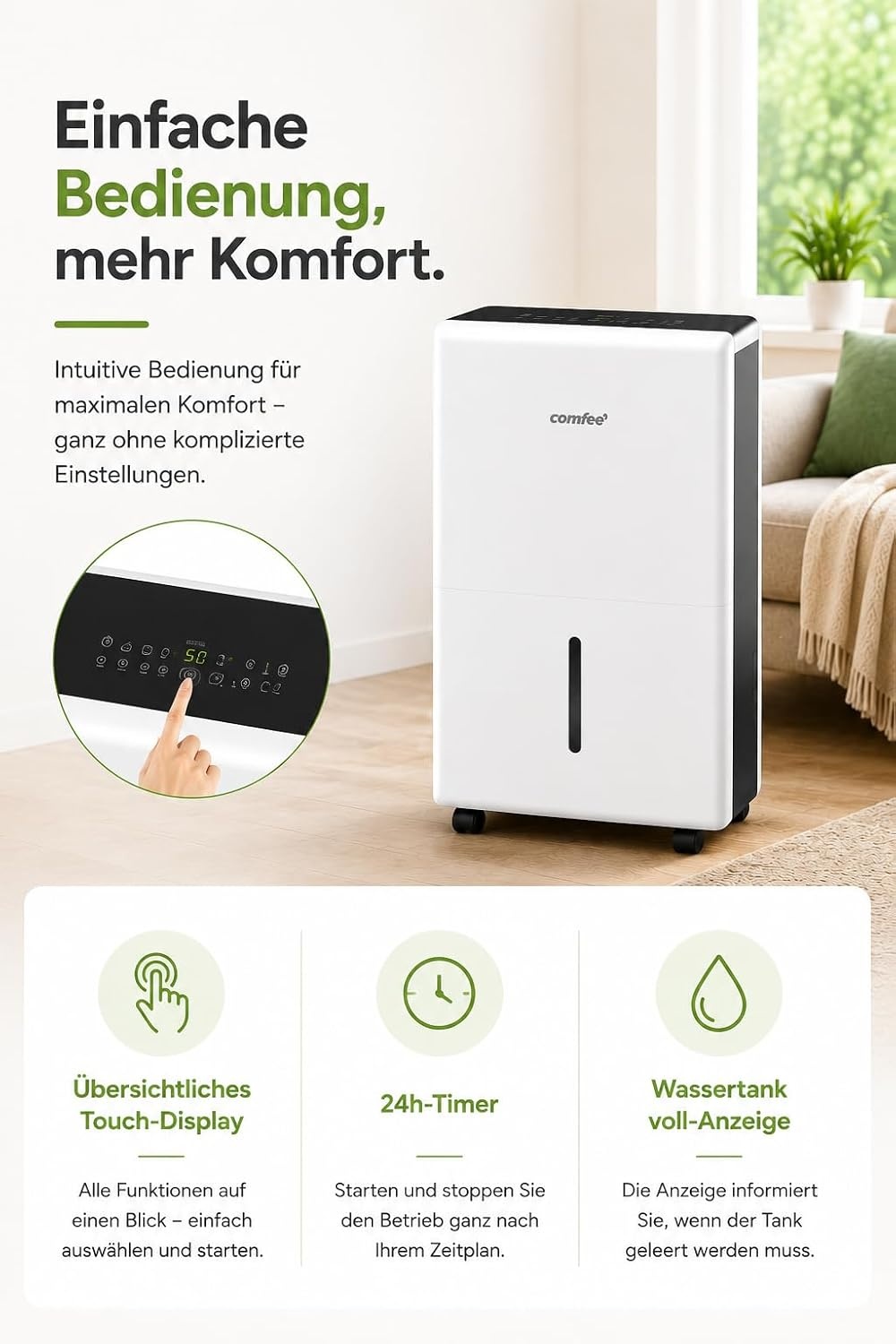 Luftentfeuchter 50L für 100m² - 35% Rabatt