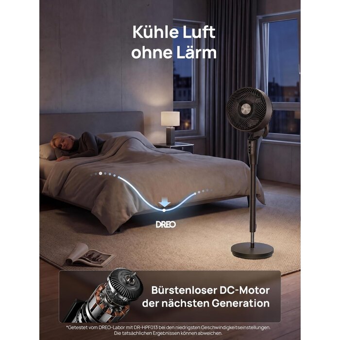 Standventilator 105 cm, leise, 3 Stufen & Fernbedienung - 34% Rabatt