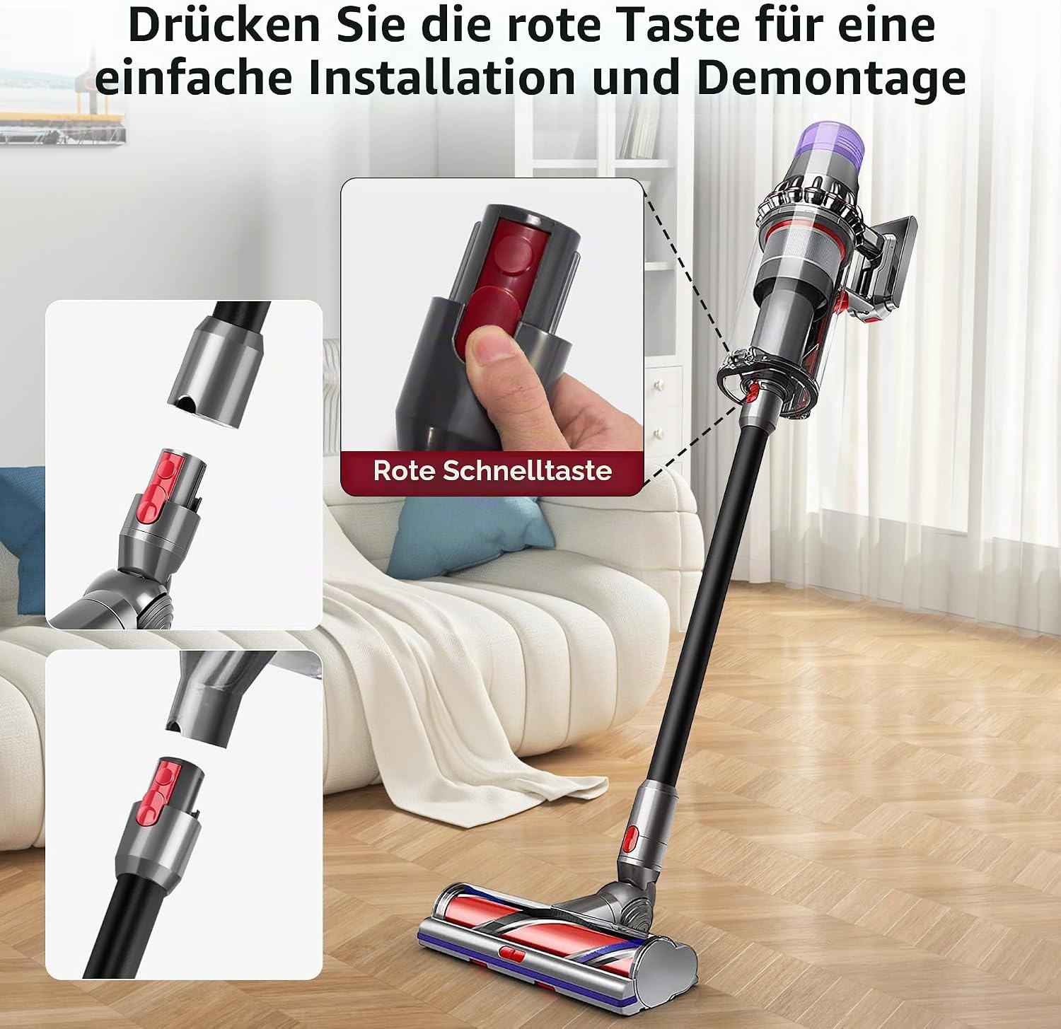 Teleskop-Saugrohr für V7-V15 Staubsauger - 30% Rabatt