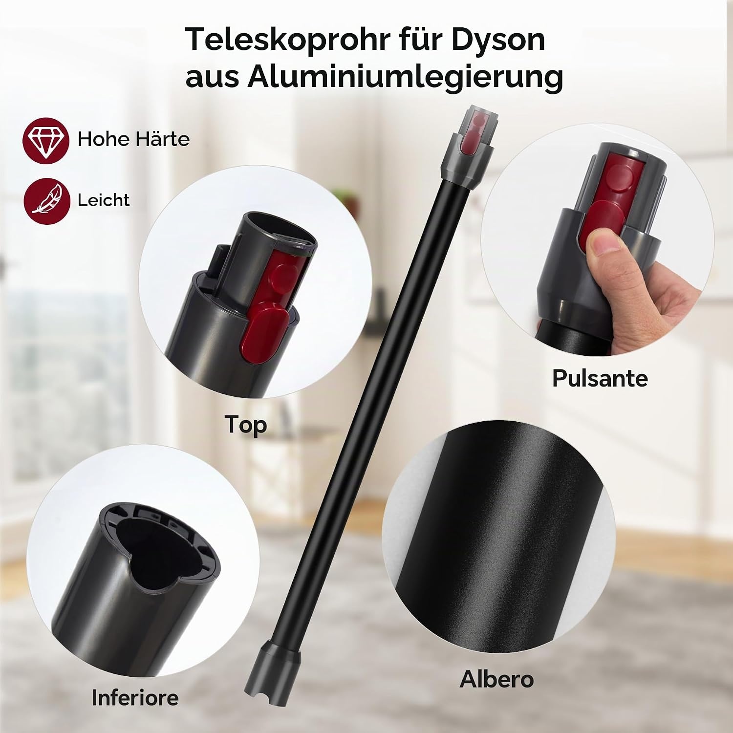 Teleskop-Saugrohr für V7-V15 Staubsauger - 30% Rabatt