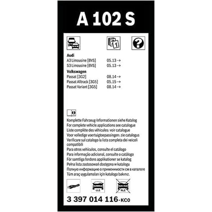Bosch Scheibenwischer-Set Aerotwin A102S Frontscheibe - 30% Rabatt