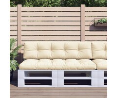 Vidaxl Palettenkissen-Set 150x60 cm, Cremeweiß - 39% Rabatt