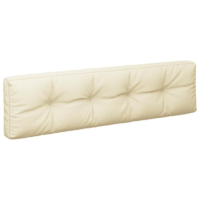 Vidaxl Palettenkissen-Set 150x60 cm, Cremeweiß - 33% Rabatt