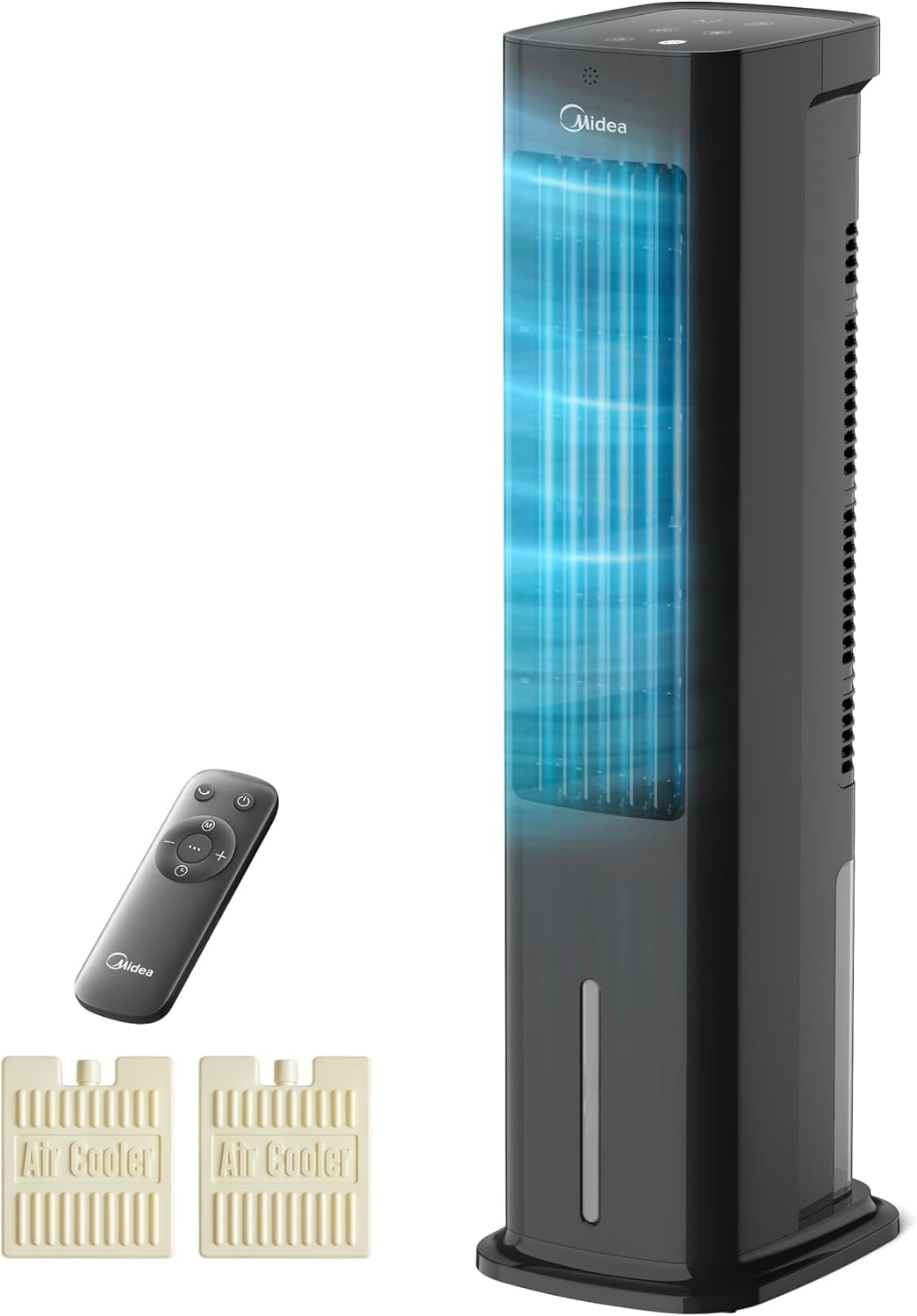 Mobiler 4-in-1 Luftkühler & Ventilator, 5L, Schwarz - 30% Rabatt