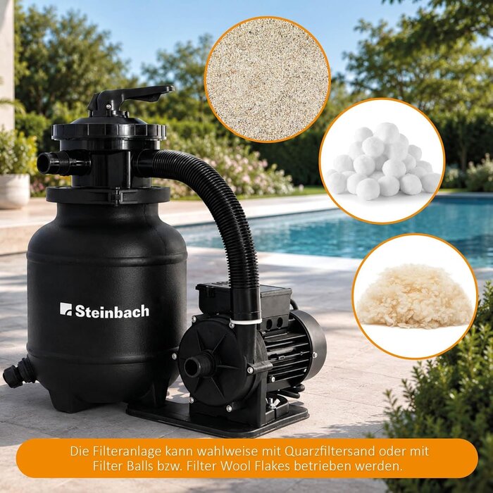 Sandfilteranlage für Pools bis 19.000L - 35% Rabatt
