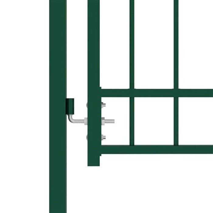 Vidaxl Gartentor EMMEN mit Spitzen, grün, 104x97 cm - 34% Rabatt