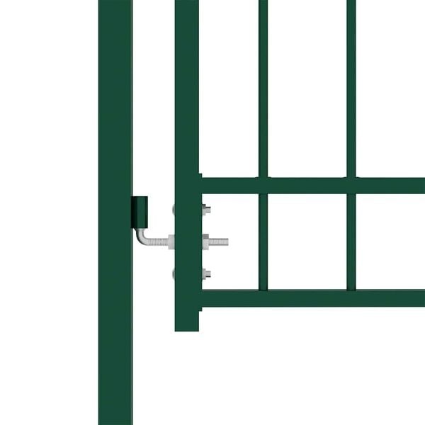 Vidaxl Gartentor EMMEN mit Spitzen, grün, 104x97 cm - 34% Rabatt