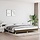 Stoff-Bettgestell 200x200 cm Dunkelbraun - 34% Rabatt