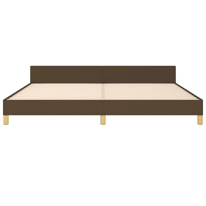 Vidaxl Stoff-Bettgestell 200x200 cm Dunkelbraun - 34% Rabatt