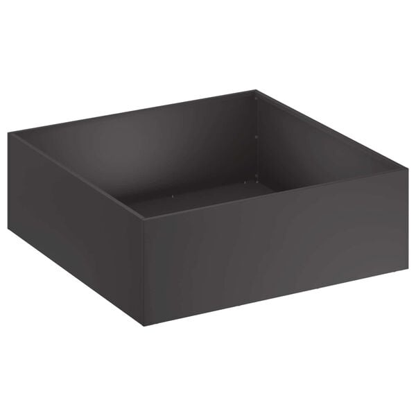Vidaxl Quadratischer Pflanzkübel 60x60x20 cm - Stahl - 33% Rabatt