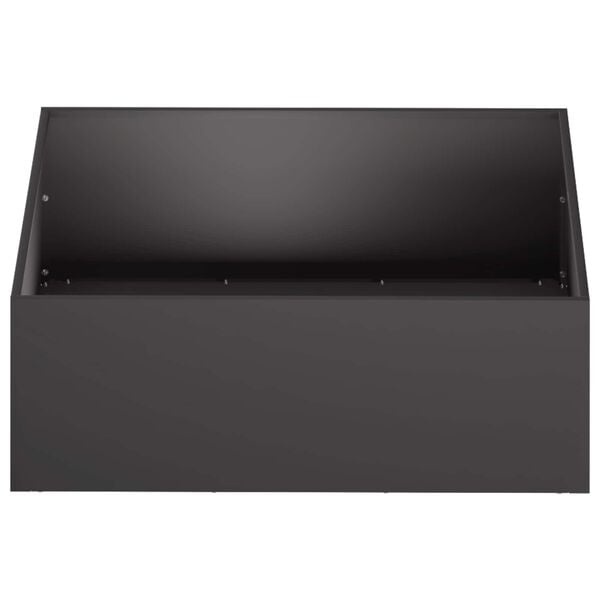 Vidaxl Quadratischer Pflanzkübel 60x60x20 cm - Stahl - 33% Rabatt