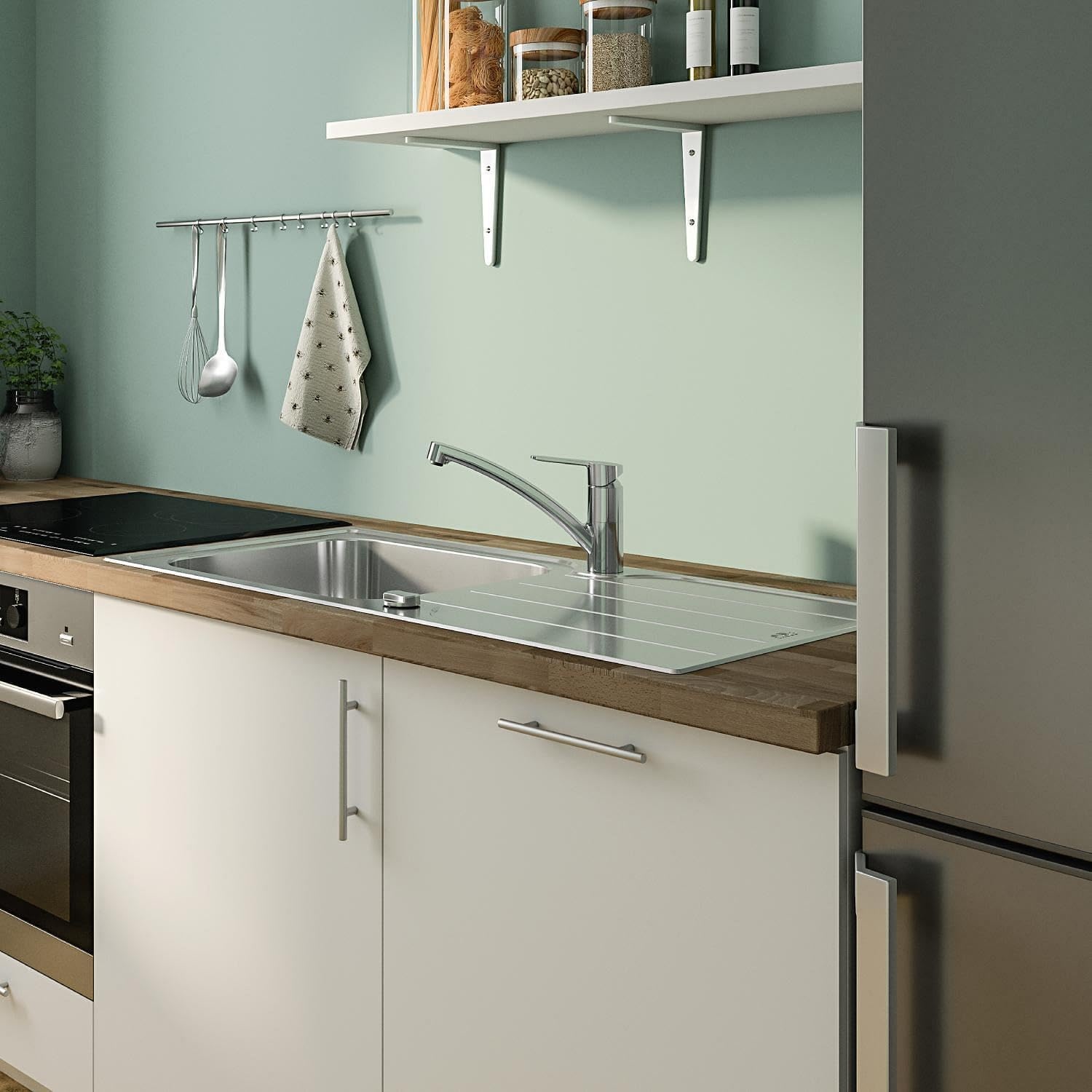 Grohe Küchenarmatur mit 140° Schwenkbereich, Chrom - 33% Rabatt