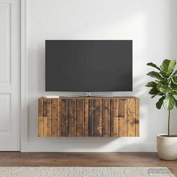 Vidaxl TV-Wandschrank Altholz-Optik 78,5cm - 34% Rabatt - Hängendes Möbelstück