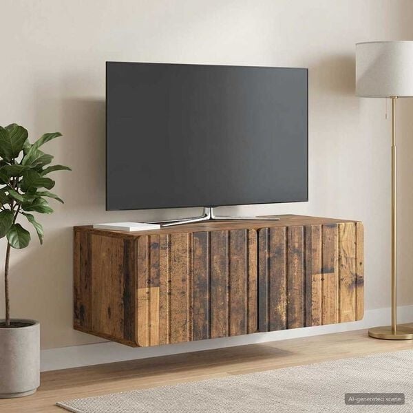 Vidaxl TV-Wandschrank Altholz-Optik 78,5cm - 34% Rabatt - Hängendes Möbelstück