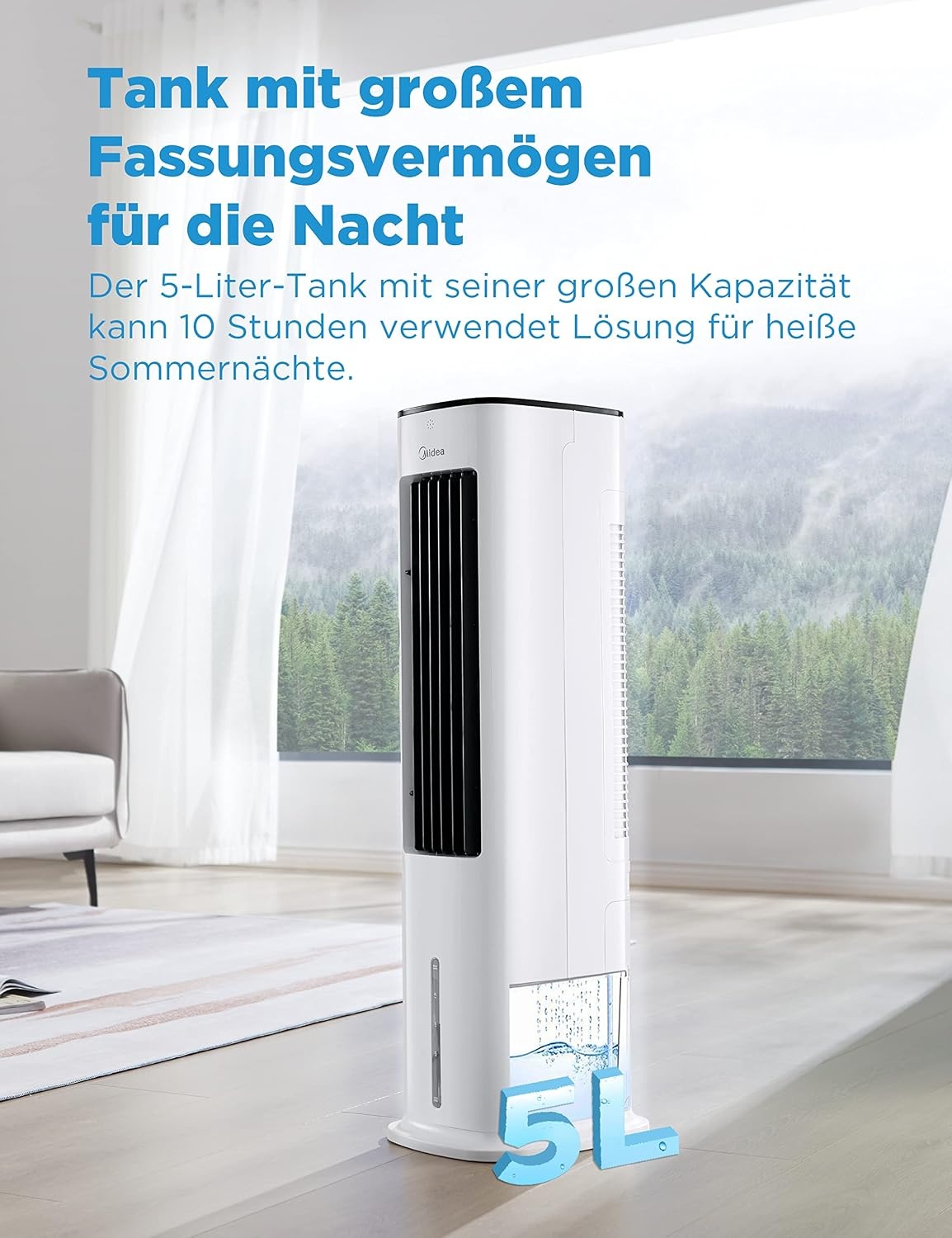 Mobiler 4-in-1 Luftkühler, 5L Tank - 34% Rabatt auf Rückläufer