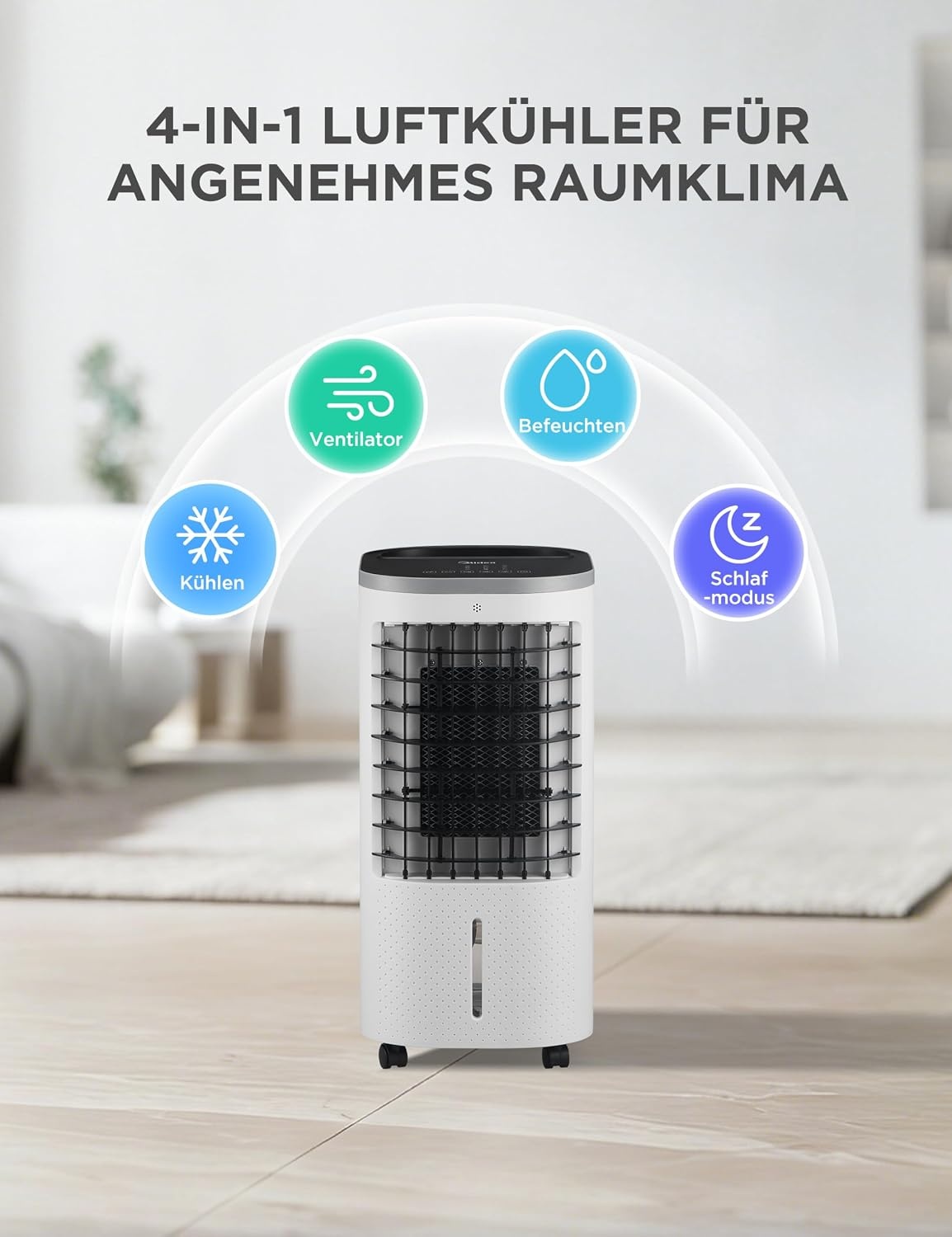 Mobiler 5-in-1 Luftkühler 5L - 34% Rabatt auf unbenutztes Ausstellungsstück
