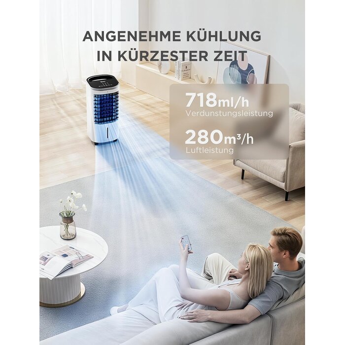 Mobiler 5-in-1 Luftkühler 5L - 34% Rabatt auf unbenutztes Ausstellungsstück