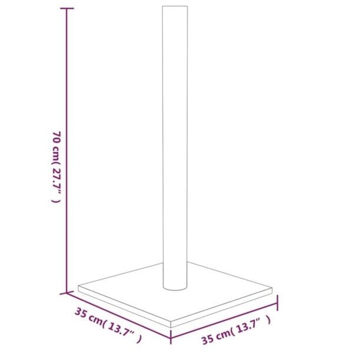 Vidaxl Kratzbaum 35x35x70 cm Dunkelgrau - 30% Rabatt