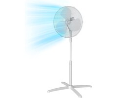 Standventilator 40 cm - Höhenverstellbar - 45% Rabatt - Weiß