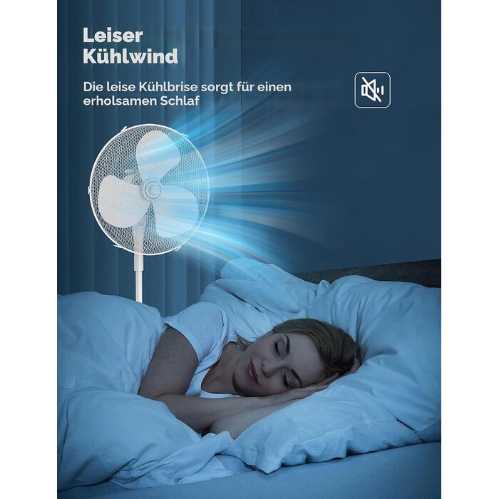 Standventilator 40 cm, 40W, 3 Stufen - 33% Rabatt