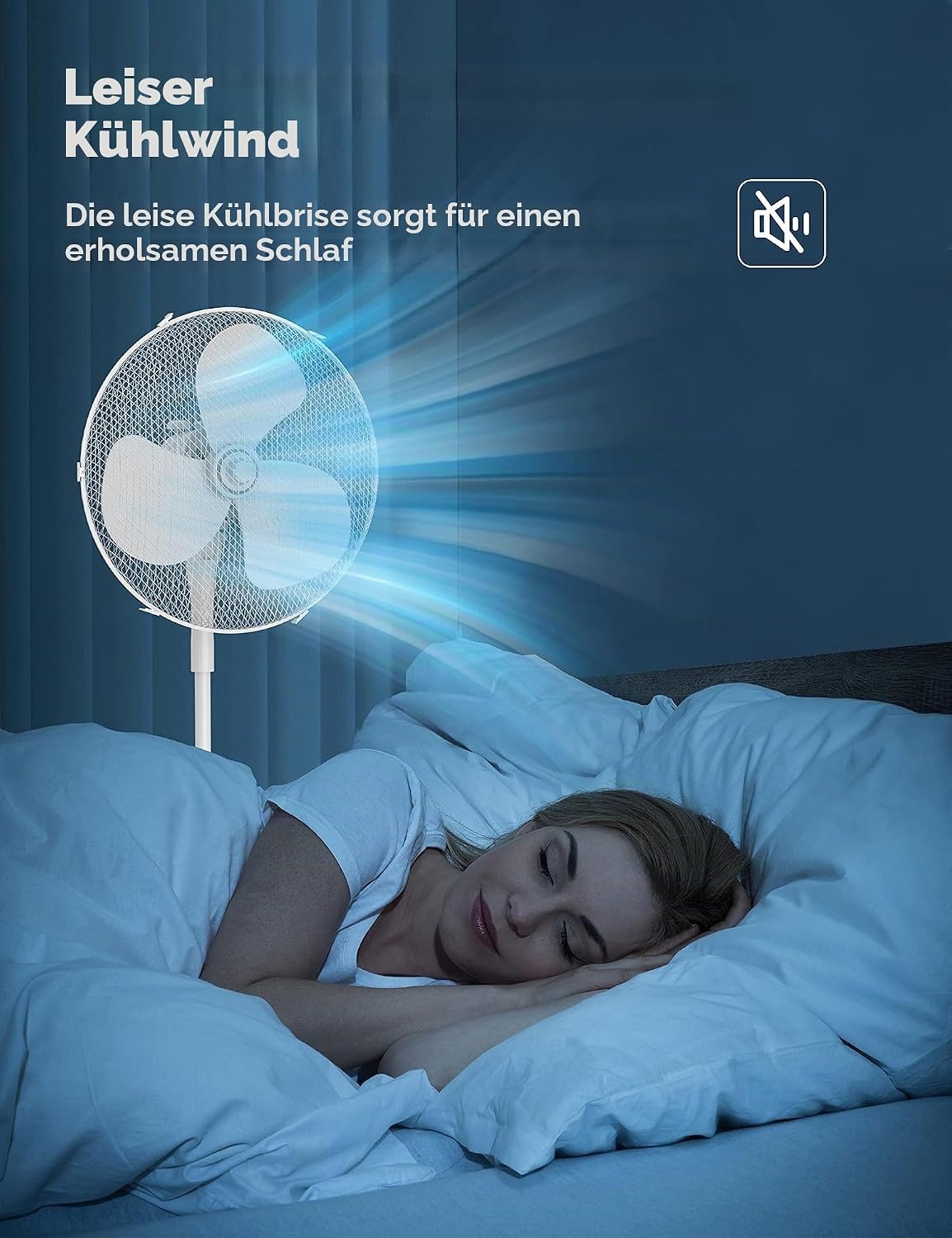 Standventilator 40 cm, 40W, 3 Stufen - 33% Rabatt