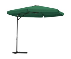 Vidaxl Gartenschirm mit Stahlmast 300 cm Grün - 40% Rabatt