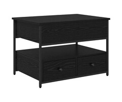 Vidaxl Couchtisch Schwarz-Eiche 70x50x54,5 cm mit Stauraum - 38% Rabatt