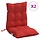 2er-Set Stuhlkissen 100x50cm Rot - 34% Rabatt auf Rückläufer