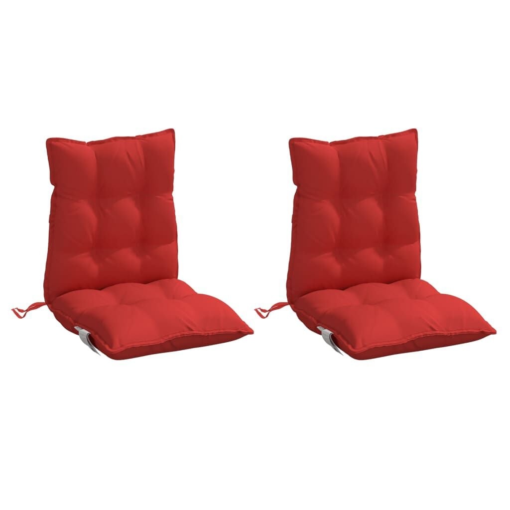 2er-Set Stuhlkissen 100x50cm Rot - 34% Rabatt auf Rückläufer