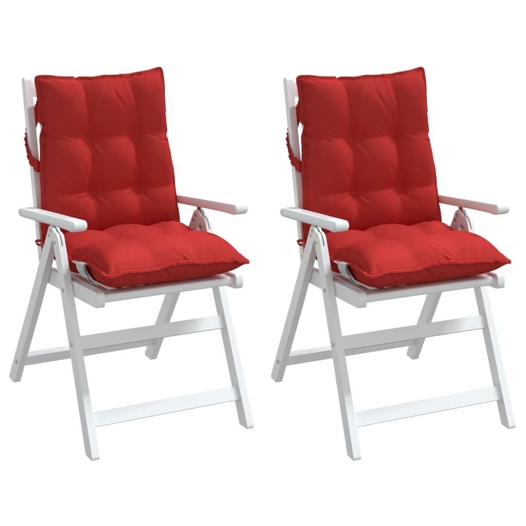 2er-Set Stuhlkissen 100x50cm Rot - 34% Rabatt auf Rückläufer