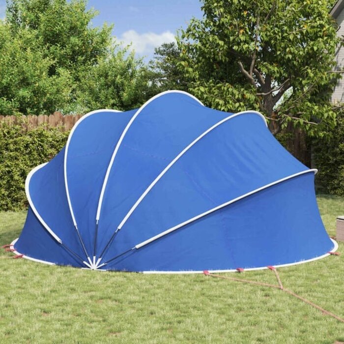 Poolüberdachung 500x500cm Azurblau - 35% Rabatt - Ausgepackt
