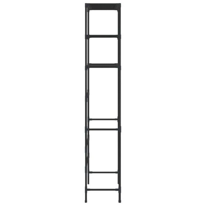 Toilettenregal 3 Ablagen Schwarz 53x28x169 cm - 30% Rabatt