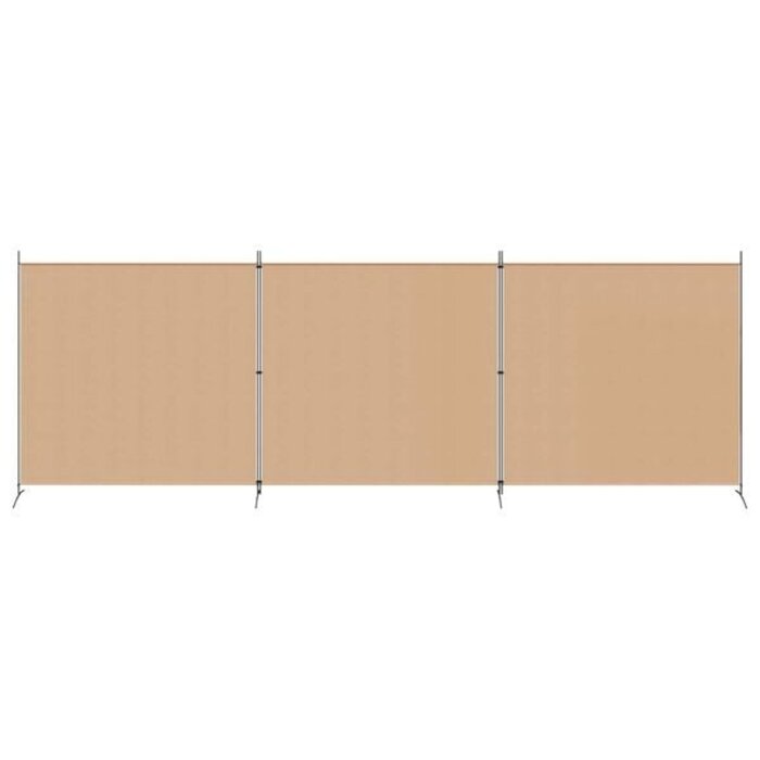 4-teiliger Raumteiler Beige 525x180 cm - 32% Rabatt - Ausgepackt
