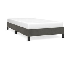 Vidaxl Samt Bettgestell 80x200 cm Dunkelgrau - 40% Rabatt