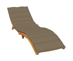 Vidaxl Sonnenliegenauflage 200x50x4 cm Taupe - 38% Rabatt
