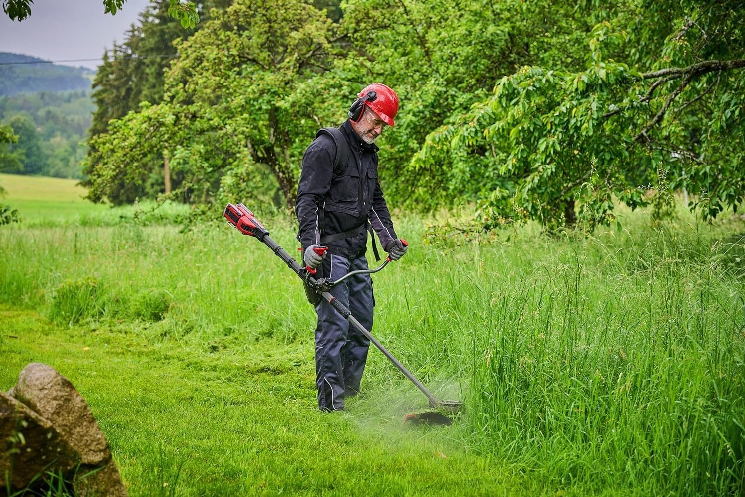 Akku-Motorsense 36V 43cm Schwarz-Rot L - 35% Rabatt