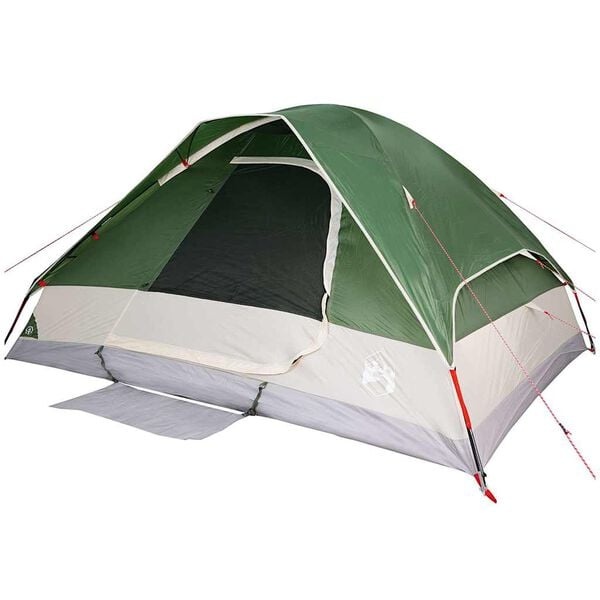 Großes 6-Personen Kuppelzelt Grün 335x273x183cm - 34% Rabatt