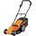 Elektrischer Rasenmäher 1800W, 40cm, Schwarz-Orange, Größe M, 34% Rabatt