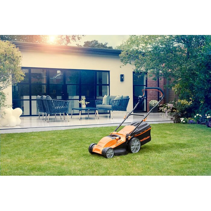 Elektrischer Rasenmäher 1800W, 40cm, Schwarz-Orange, Größe M, 34% Rabatt